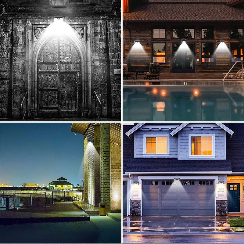 IP65 Waterproof LED Solar Wall Light with Motion Sensor Modern Solar Security Light