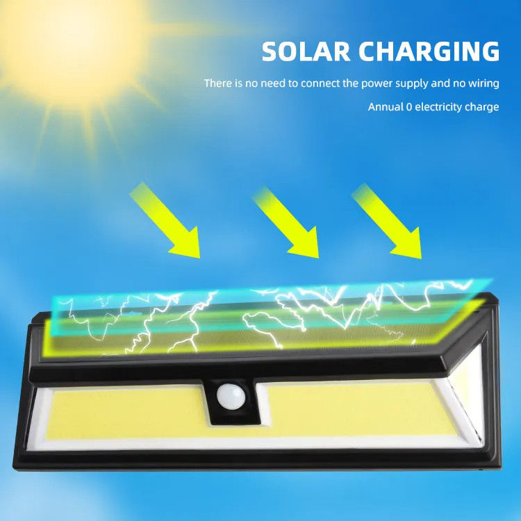 180 Led Cob Solar Lights Outdoor Wireless Motion Sensor Wall Security Light