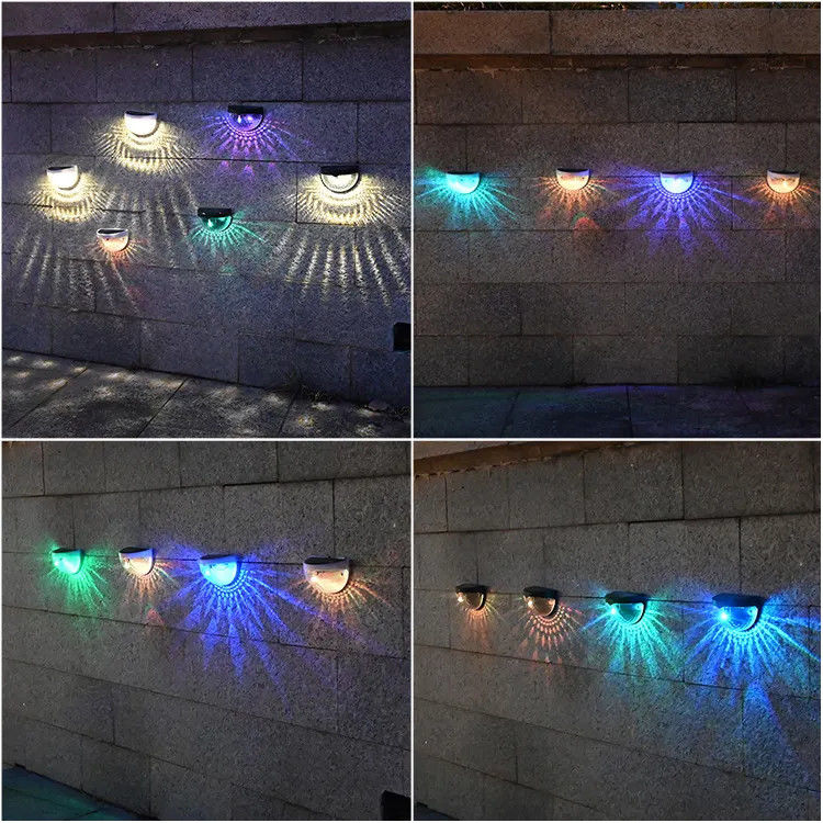 85lm/w Lamp Luminous Efficiency Solar Garden Light for Decorative Semi-Circular Yard