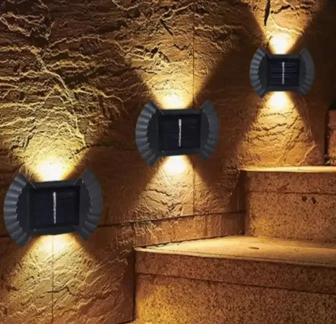 80 Ra Color Rendering Index Solar Wall Light for Balcony Yard Garden Decor Waterproof