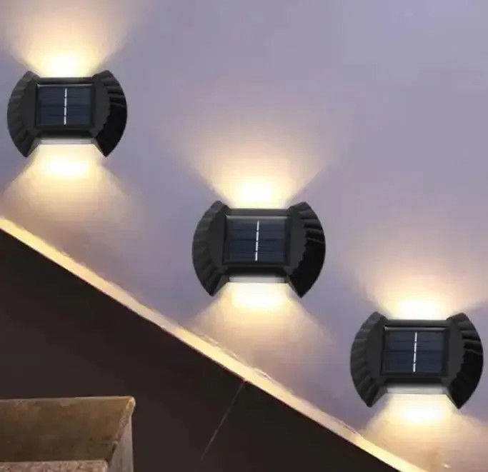 80 Ra Color Rendering Index Solar Wall Light for Balcony Yard Garden Decor Waterproof