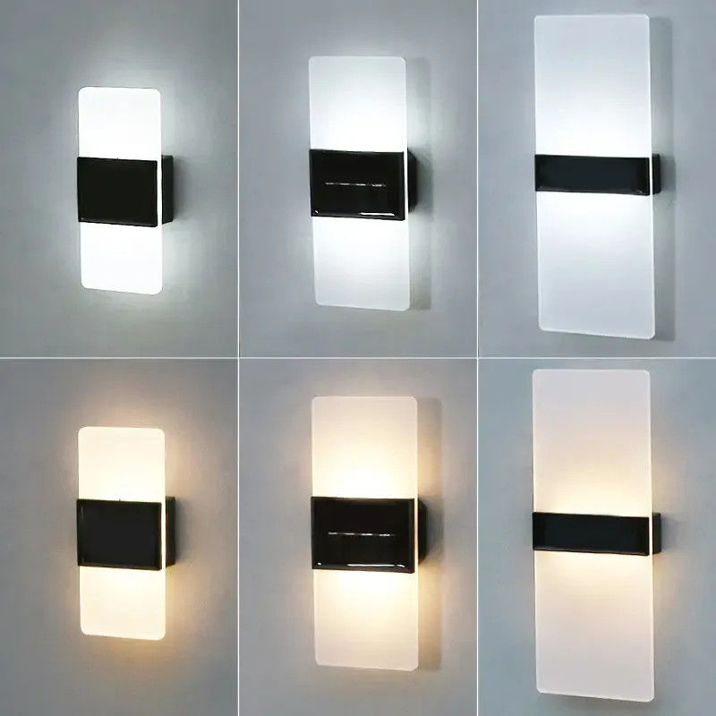 Solar Induction Lawn Moon Bright Square White Plates Solar Wall Light for Outdoor Walls
