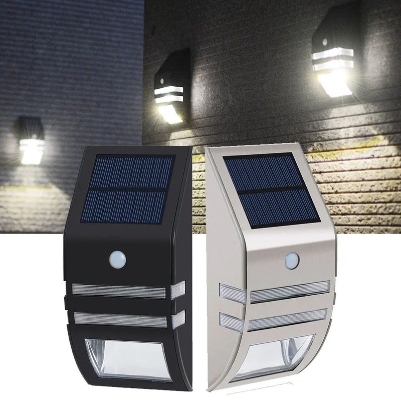 LED Solar Motion Sensor Wall Light for Family 4v 0.33w Wall Mount 6000K Color Temperature