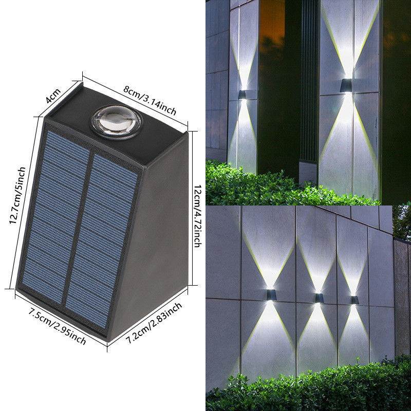 Lamp Sizes 12.7*4*8*12*7.2*7.5cm Solar Wall Light for Outdoor Waterproof Garden Decor
