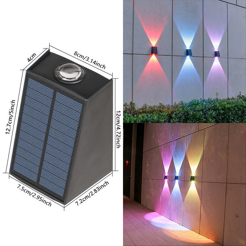 Lamp Sizes 12.7*4*8*12*7.2*7.5cm Solar Wall Light for Outdoor Waterproof Garden Decor