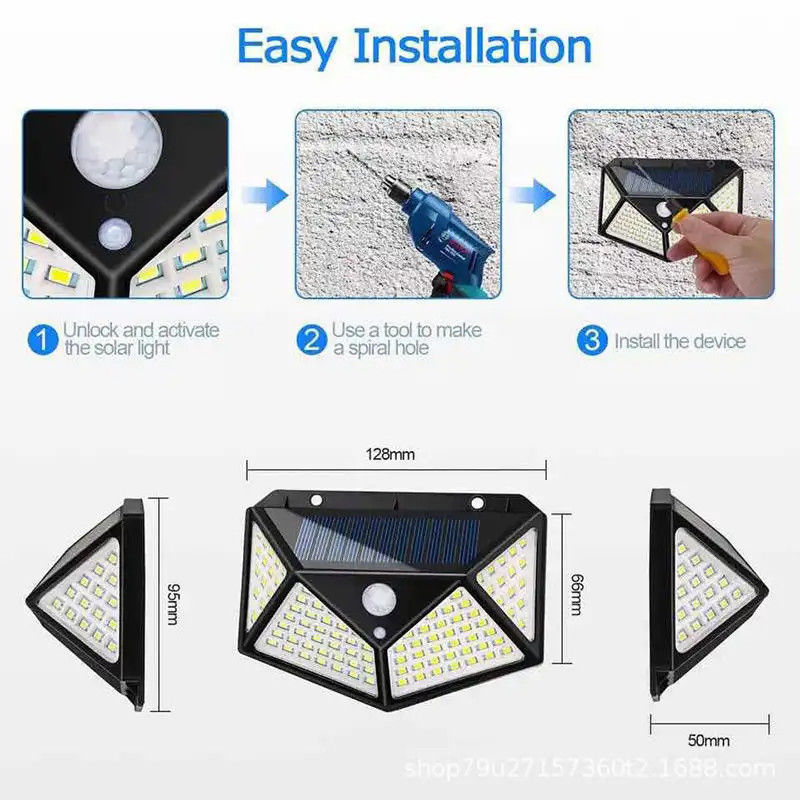50000 Hour Working Lifetime Solar Powered Garden Decoration Light with PIR Motion Sensor